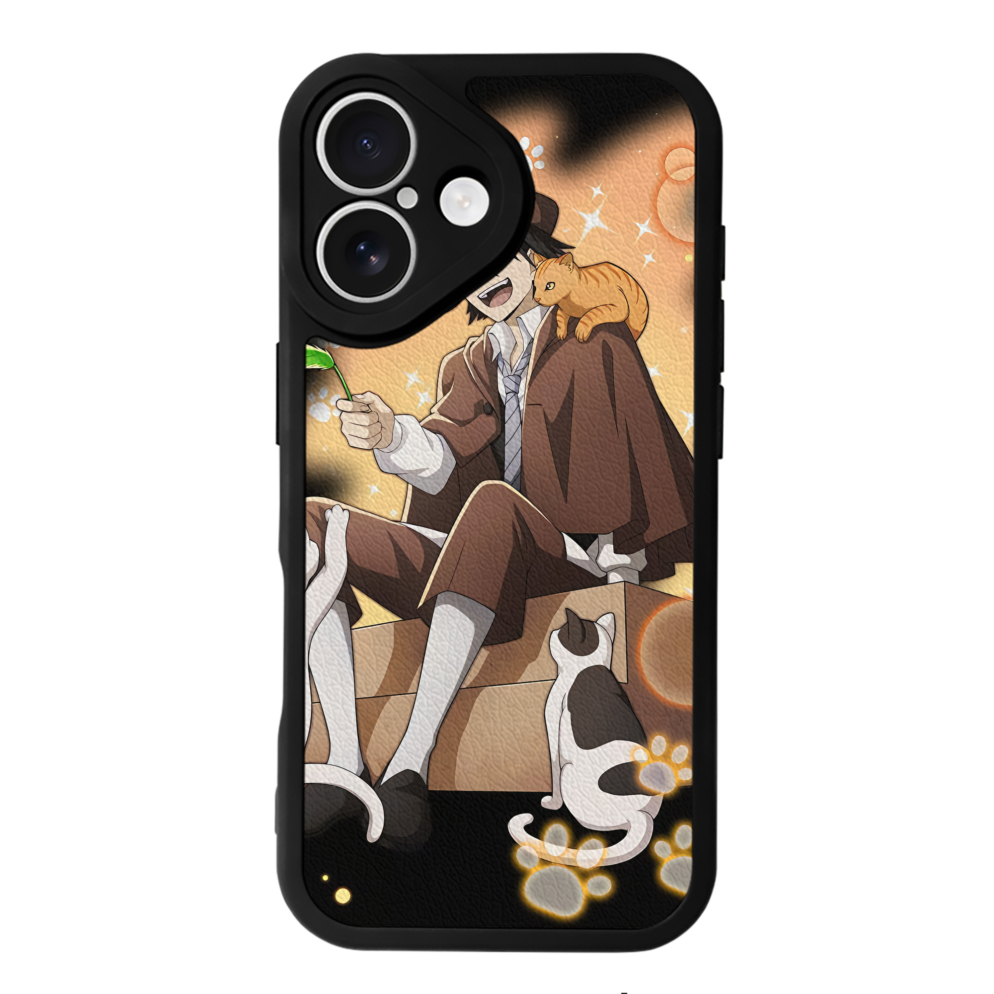 （画像用） 文豪ストレイドッグス Bungo Stray Dogs 【iPhone 16シリーズ対応】シリコンスマホケース（レザー調） 材質：シリコン